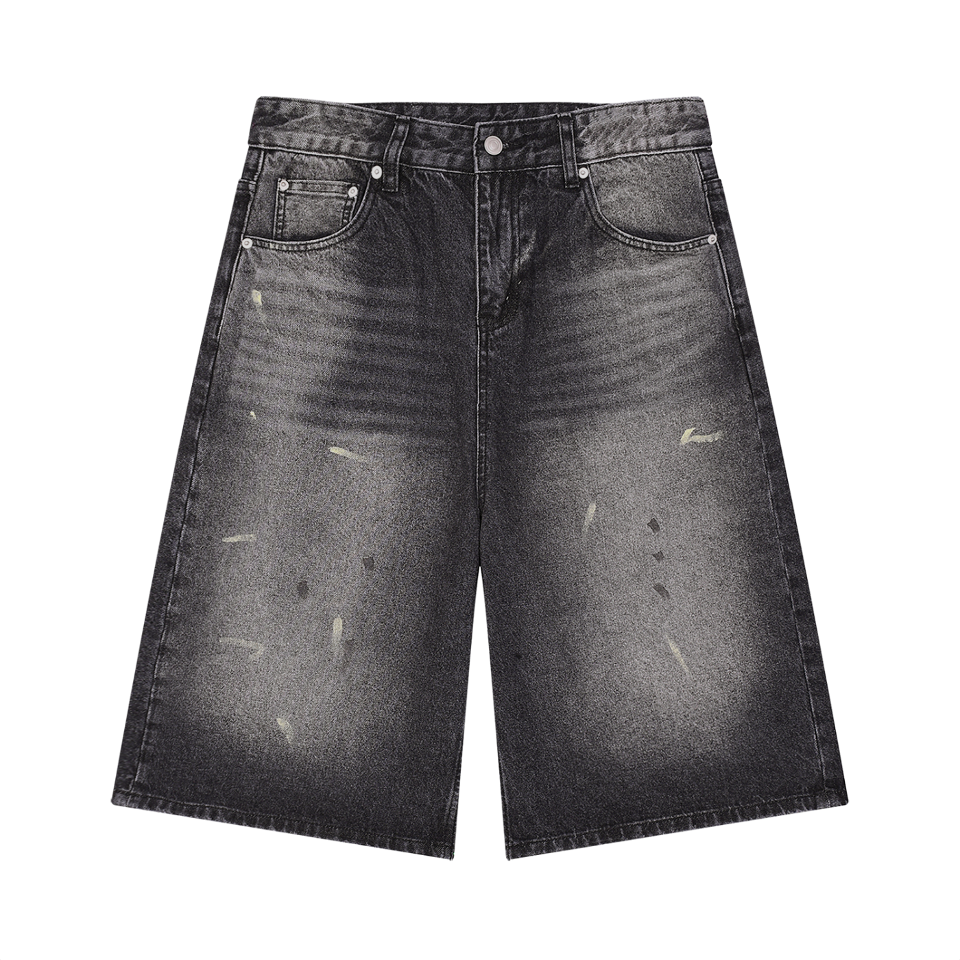 Splatter Wash Baggy Jorts